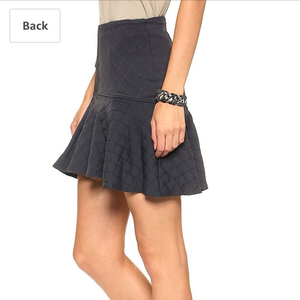 NWTS David Lerner quilted flounce skirt size XS
